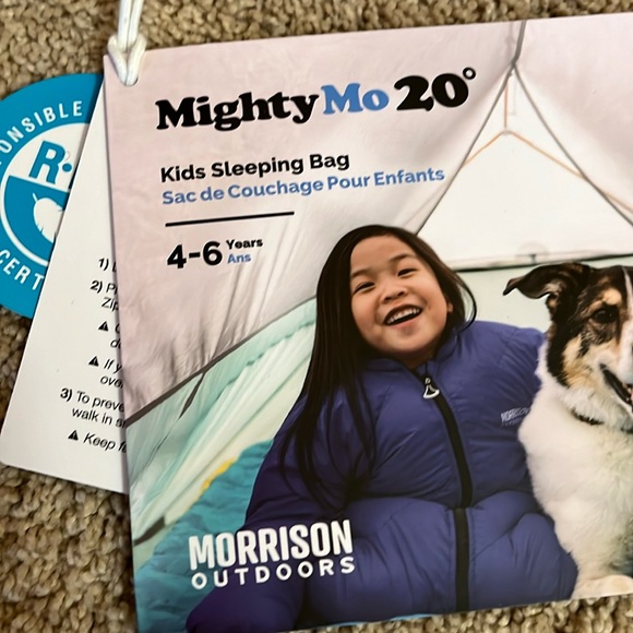 Morrison Outdoors Mighty Mo 20 sleeping bag For ages 4-6 years old EUC - Picture 3 of 7